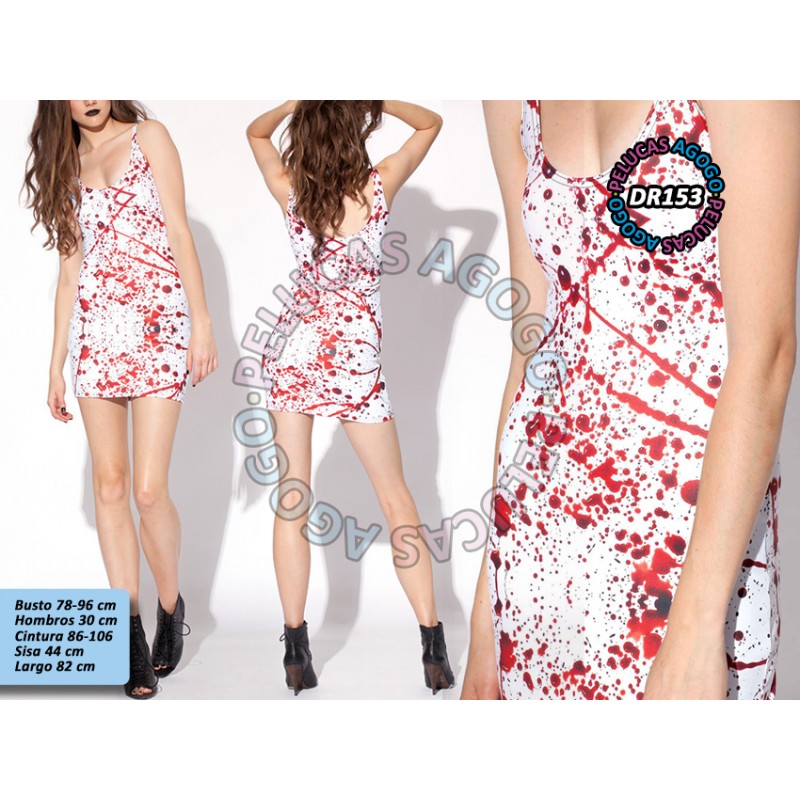 Vestido estampado Sangre