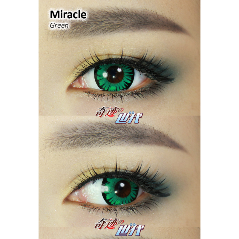 Pupilentes Miracle Green