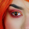 Pupilentes Halloween Rojo y Amarillo Ojo de Gato RY-26