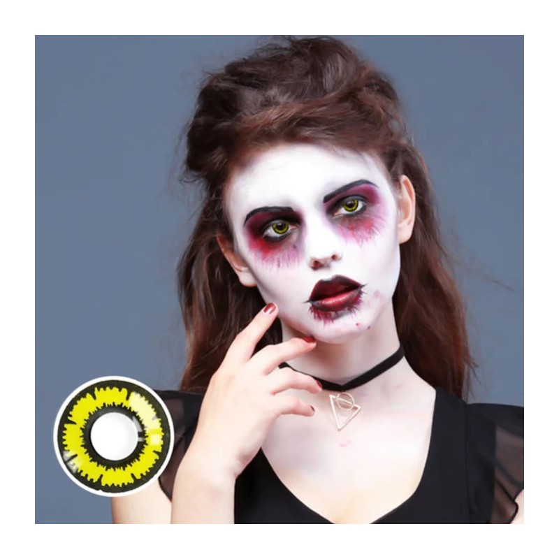 Pupilentes Halloween Yellow Flower RY-206